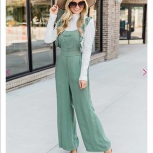 Pink Lily green jumpsuit!
